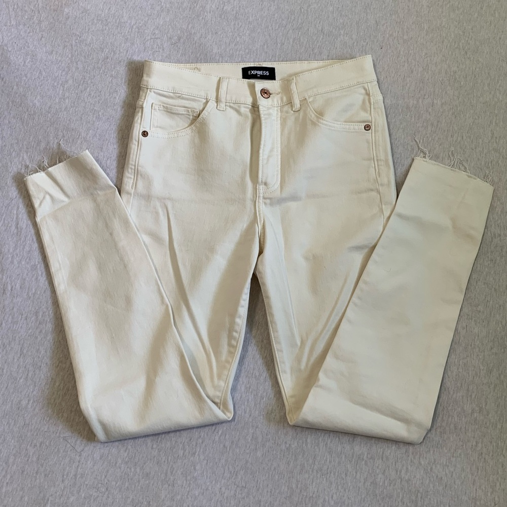 Express White Skinny Jeans
